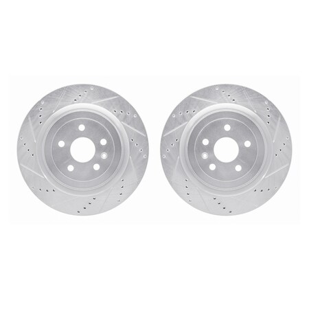 Rotors-Drilled And Slotted-SilverZinc Coated, 7002-47053